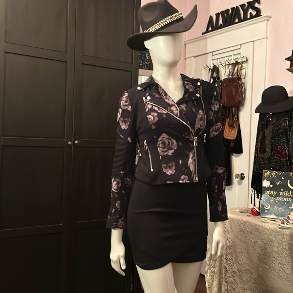 Floral Wilfred Moto jacket